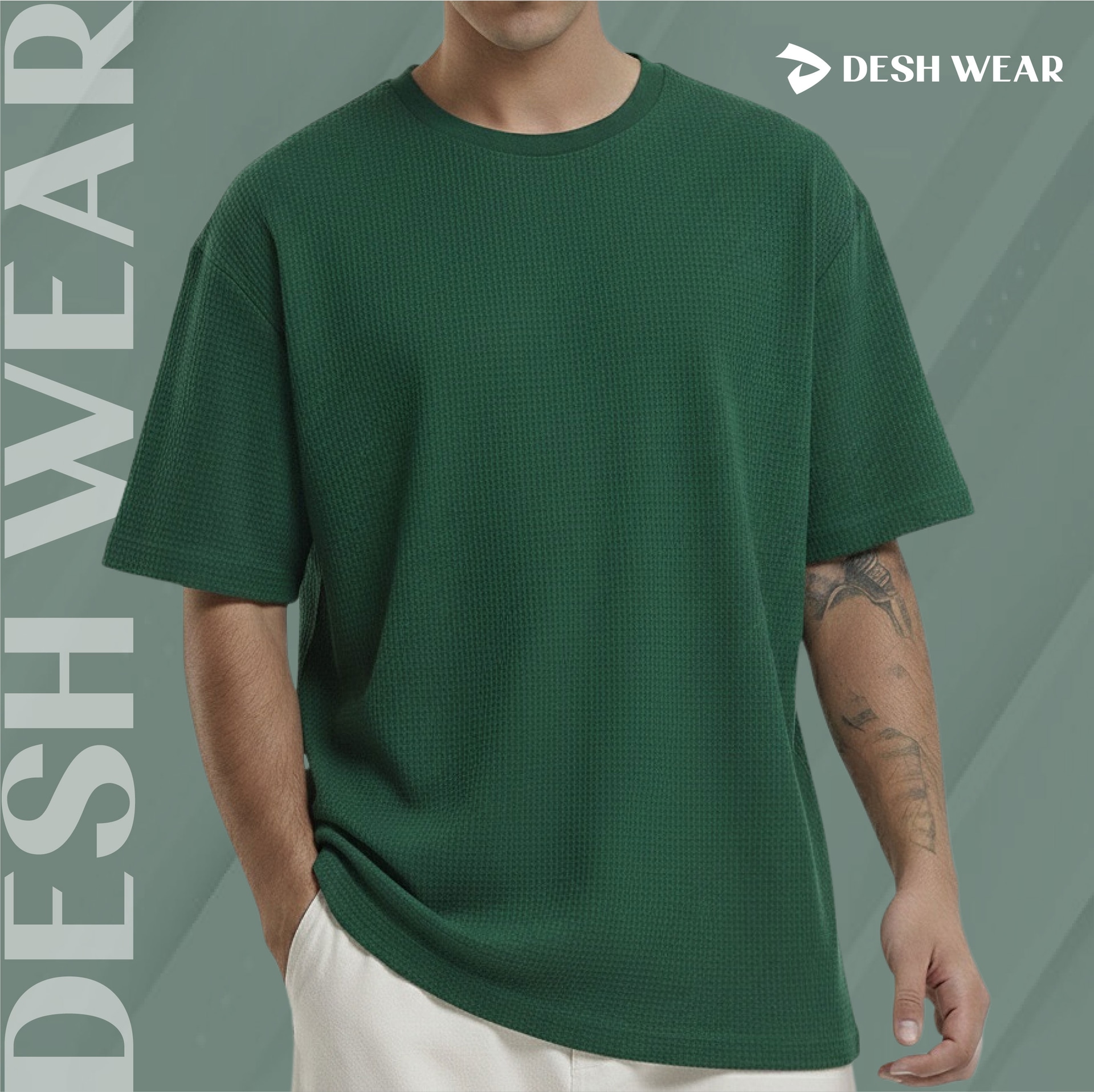 WAFFLE T-SHIRT (Green)