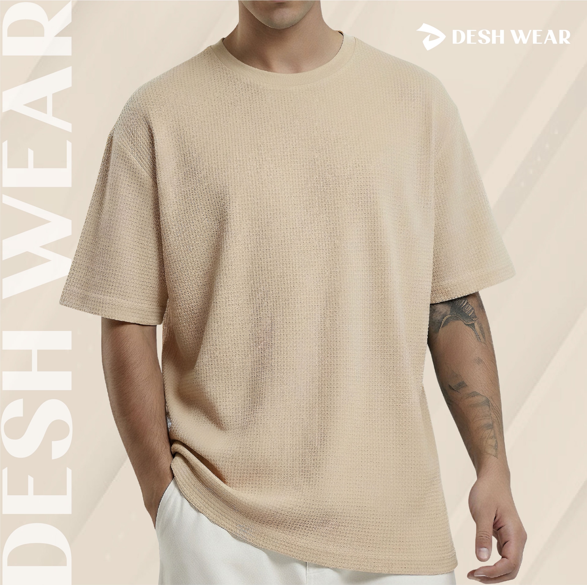 WAFFLE T-SHIRT (Biscute)