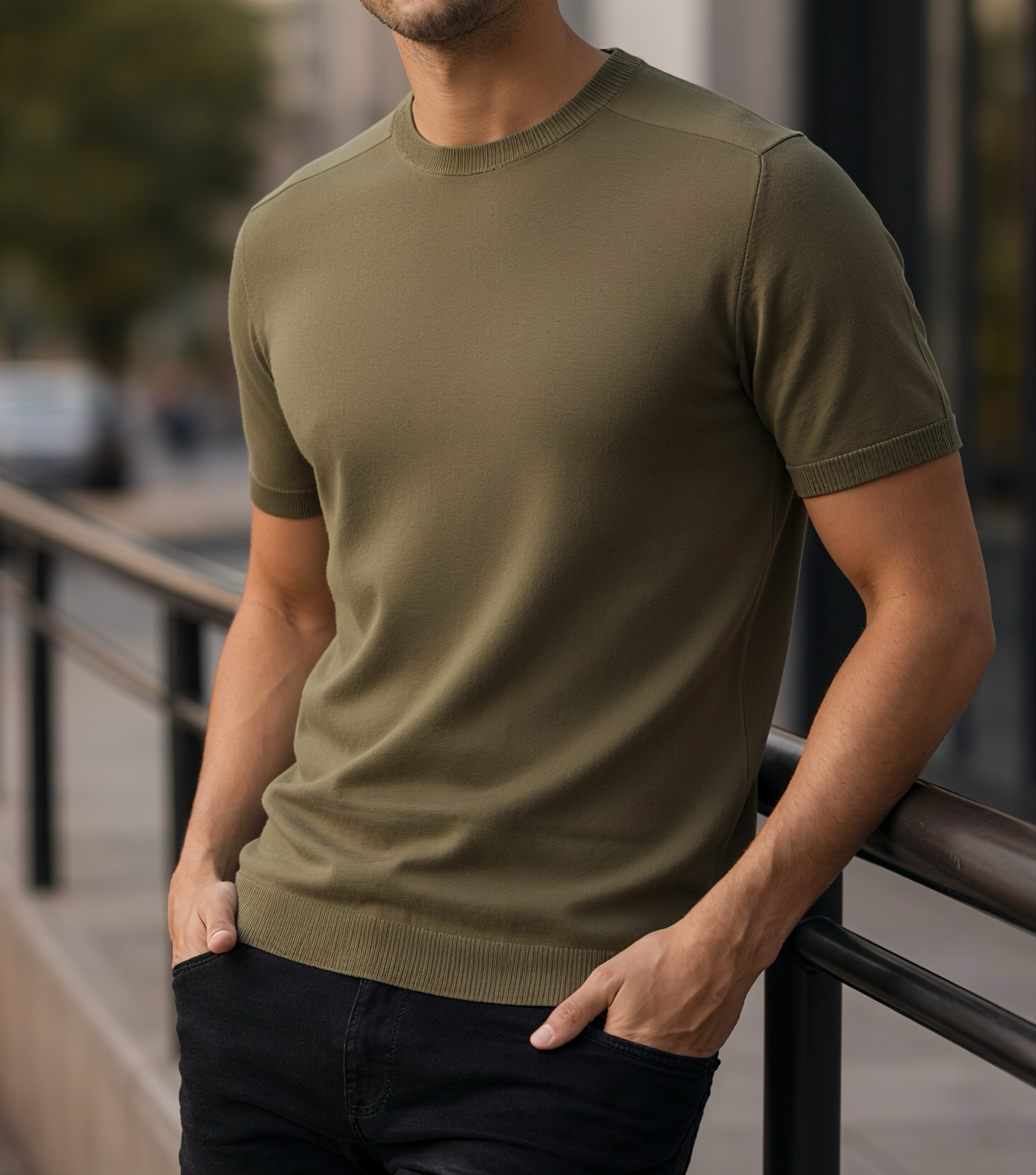 Mock Neck (Boil Olive)