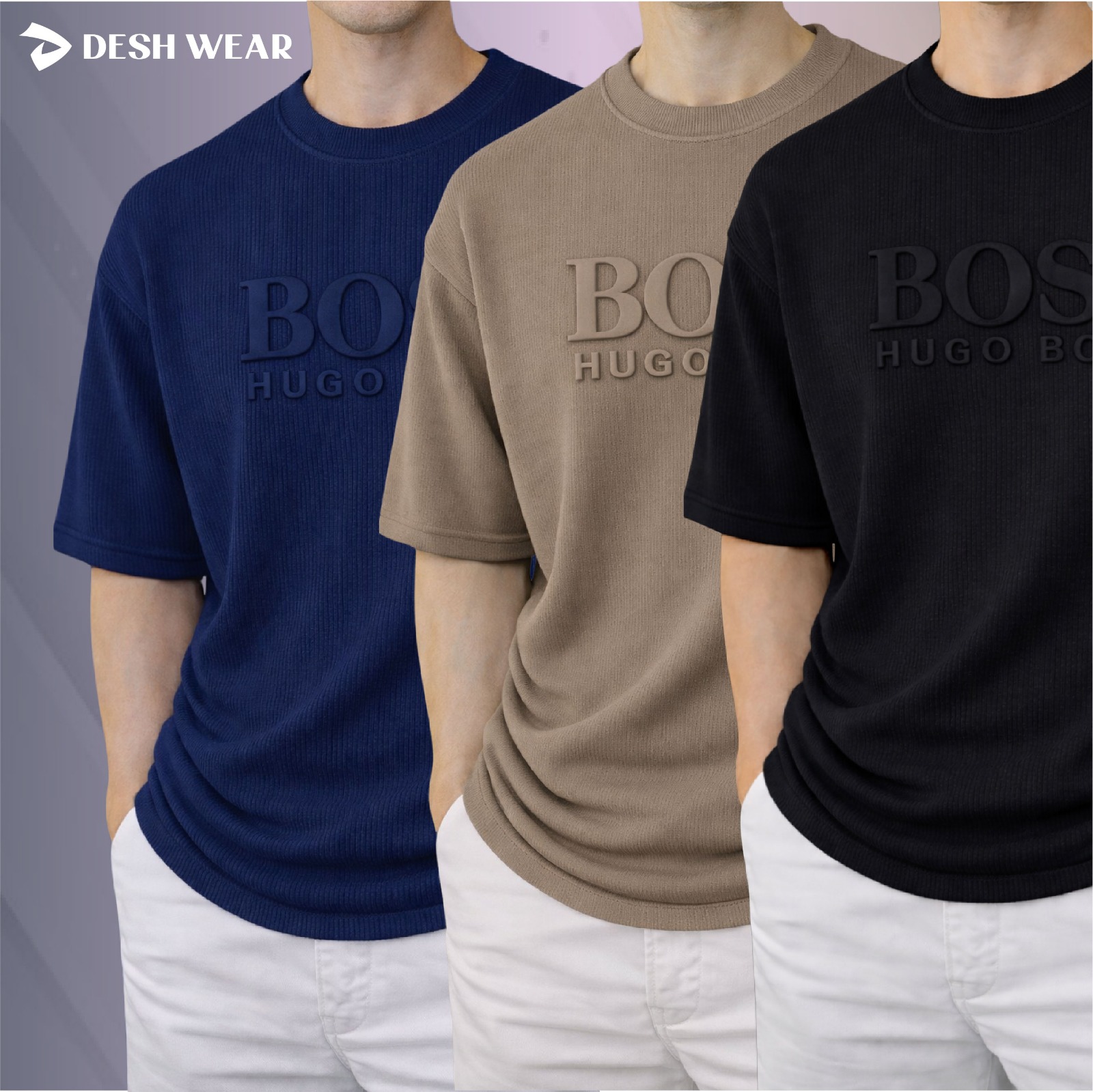 Boss (Petrol Blue-Biscuit-Black)