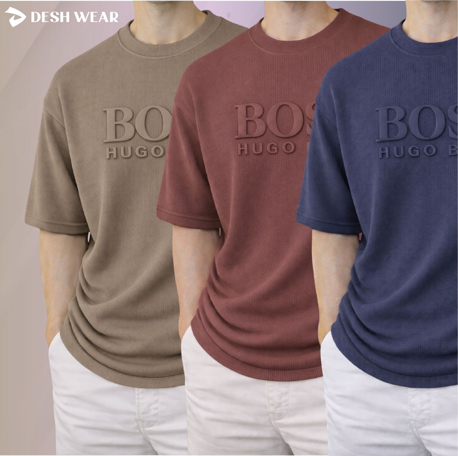 Boss (Biscuit-Brick-Petrol Blue)