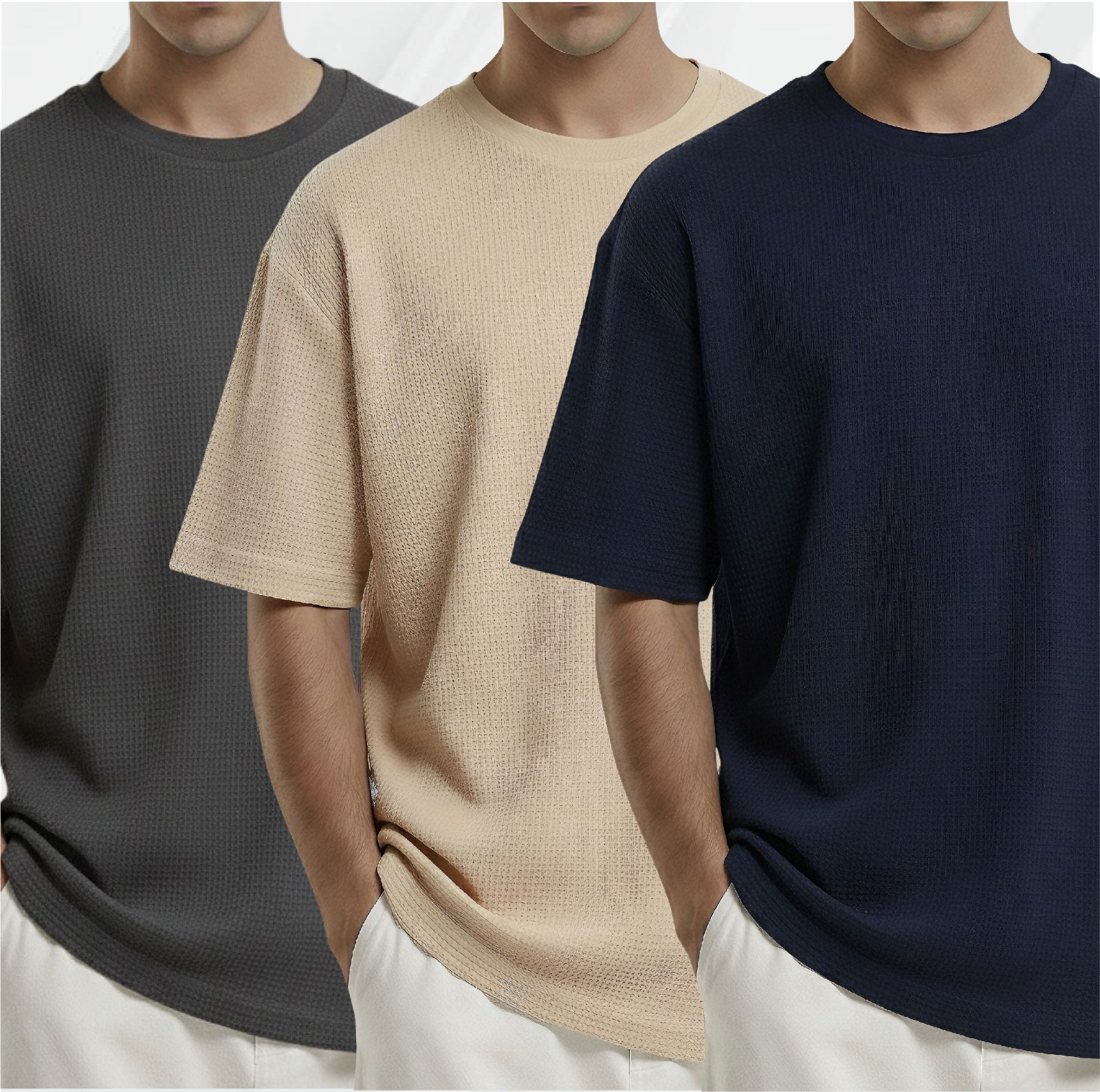 Waffle (Charcoal-Biscuit-Navy)