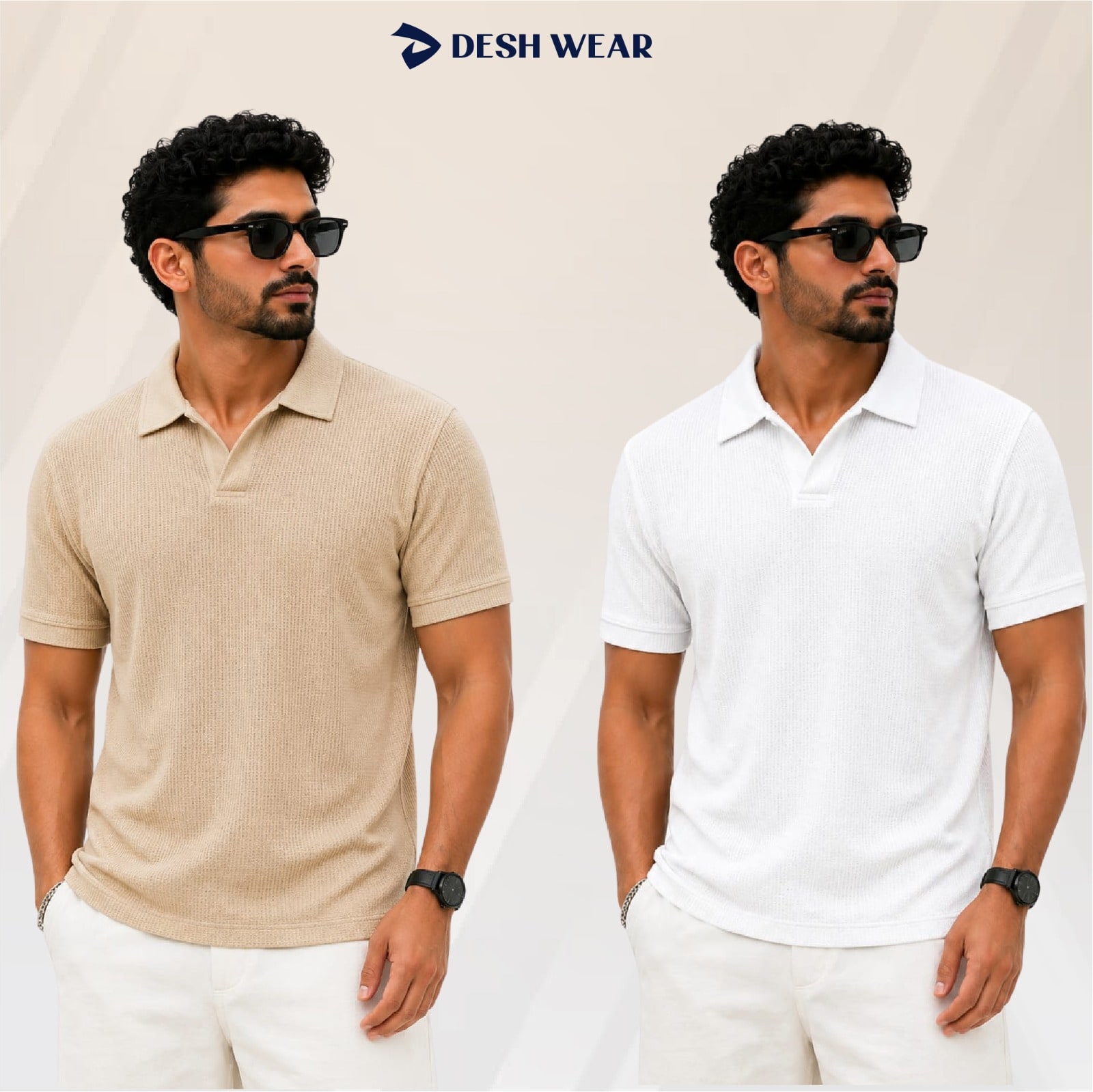 Waffle Cuban polo Bscout-White